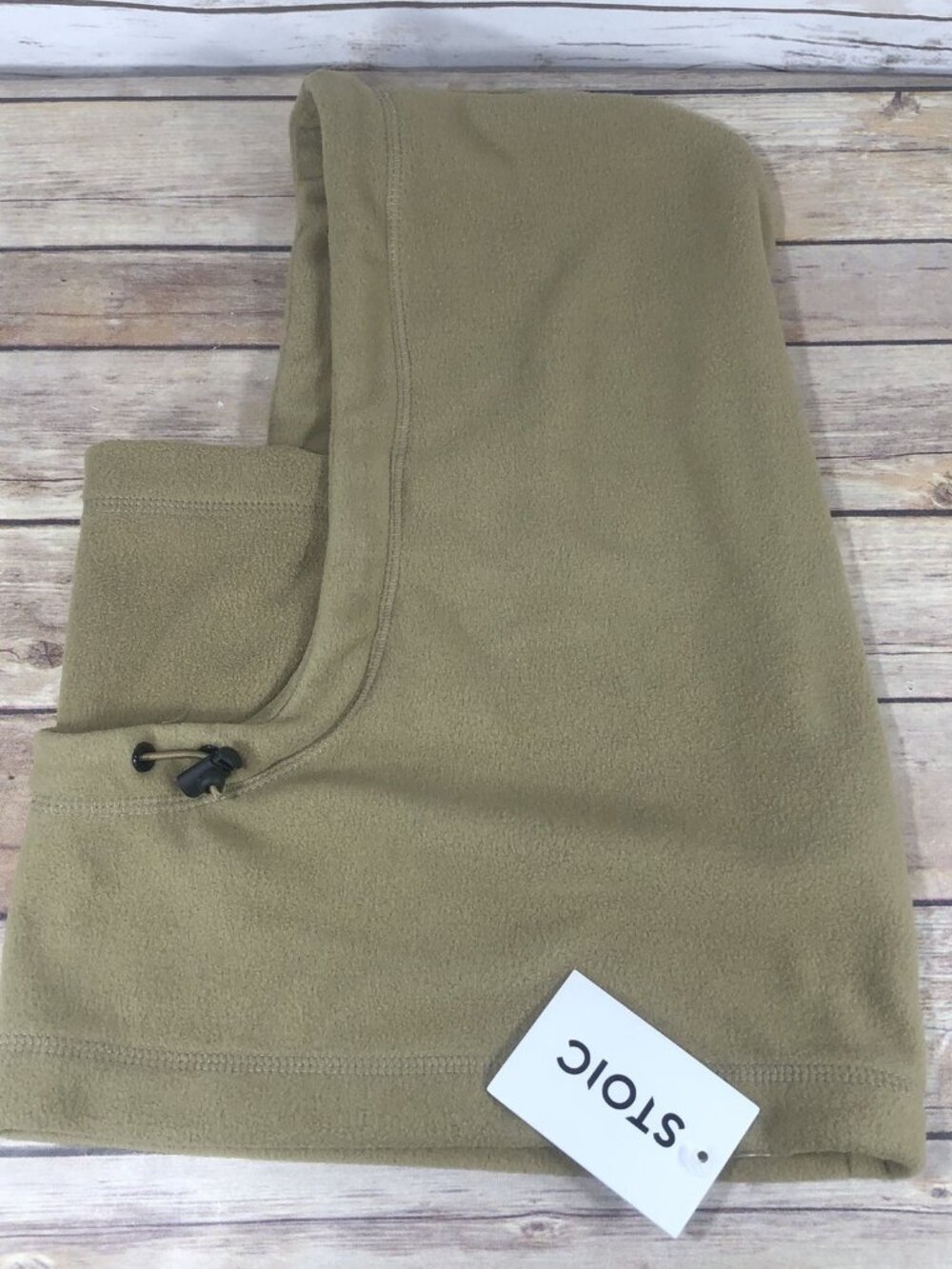 NEW Stoic Polar Fleece Neck Balaclava One Size Brown Beige Comfort Warm